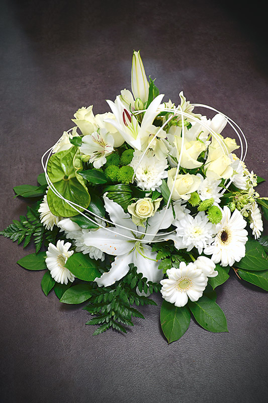 Bouquet de deuil Pichon fleuriste